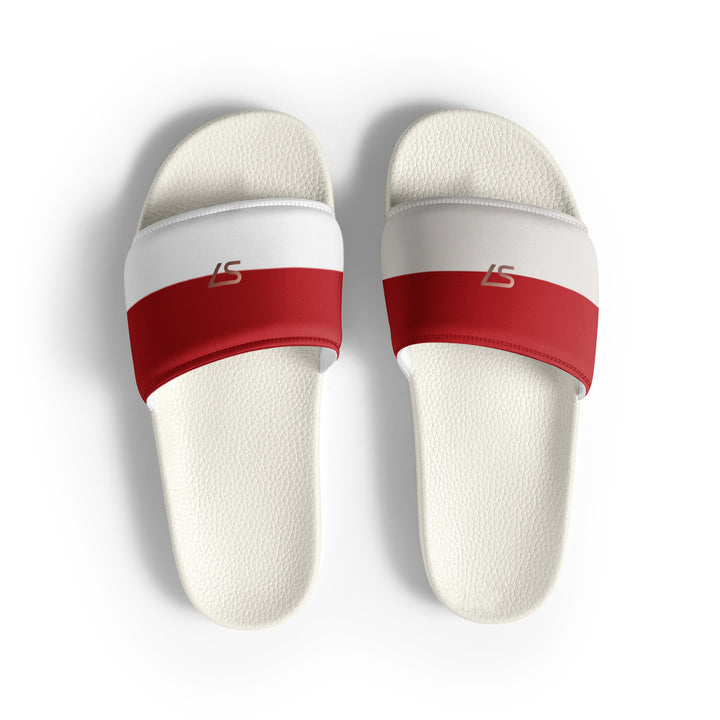 S7 Monaco Men’s Red &amp; Ivory Slides