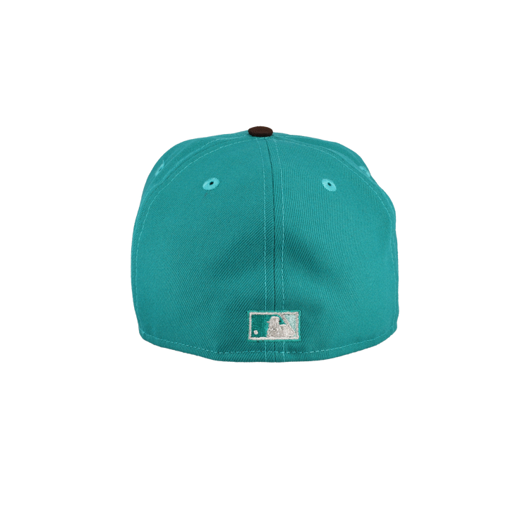 New York Mets Turquoise 50th Anniversary Side Patch 59Fifty Fitted Hat