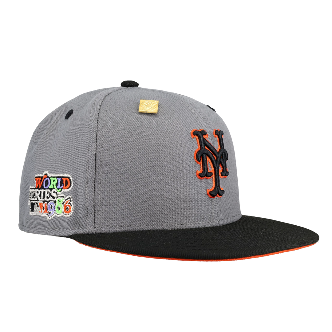 New York Mets 2023 Scaredy Cat Collection 1986 World Series Fitted Hat