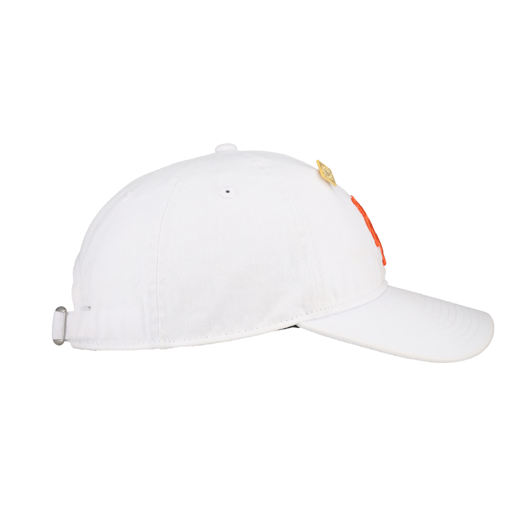 New York Mets New Era 9Twenty Adjustable Hat (White Orange)