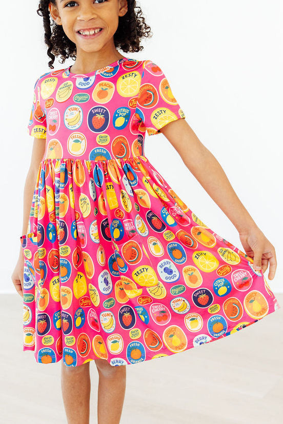 Fresh &amp; Fruity S/S Pocket Twirl Dress