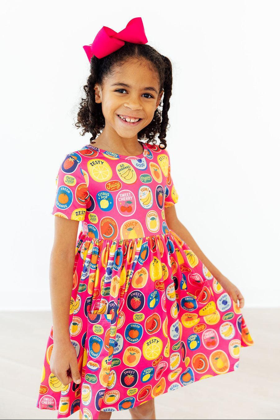 Fresh &amp; Fruity S/S Pocket Twirl Dress