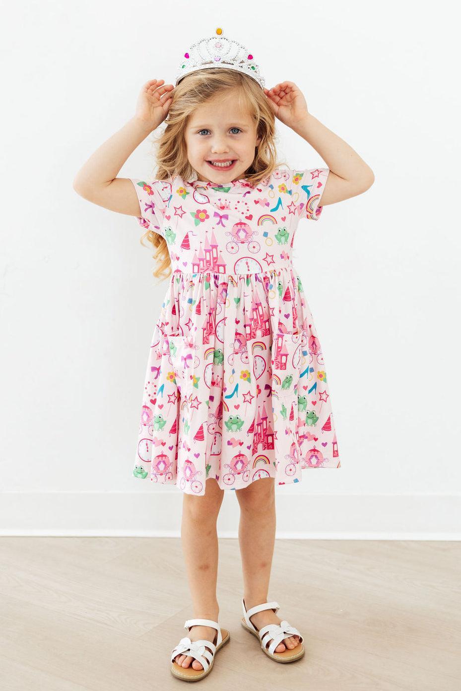Princess &amp; the Froggie S/S Pocket Twirl Dress
