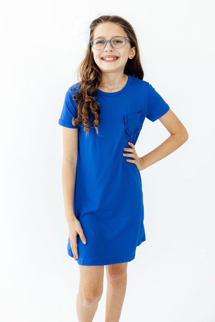 Royal Blue T-Shirt Dress