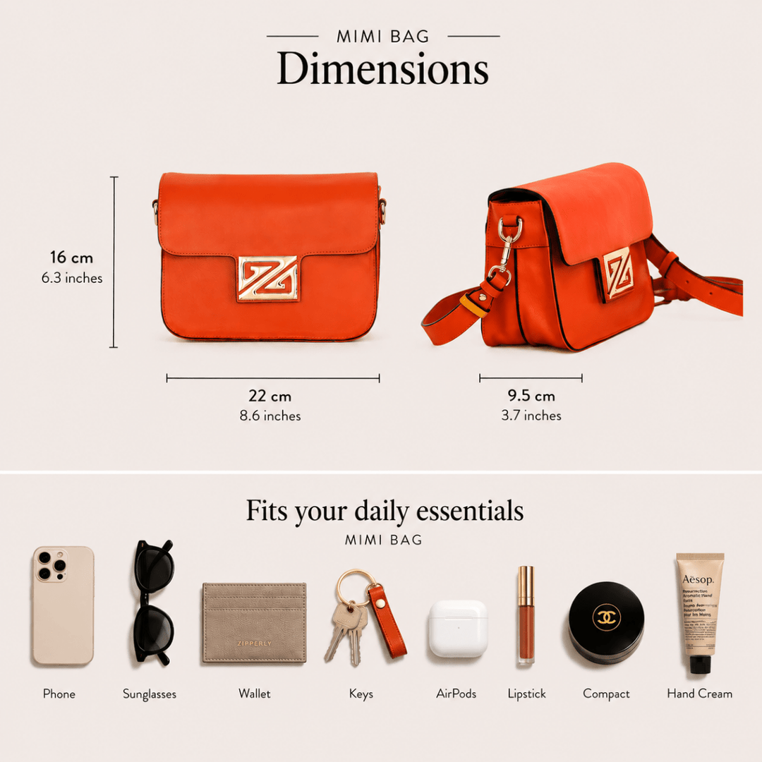 Mimi Bag – Italian Genuine Leather - Shoulder & Crossbody Bag - Made in Italy