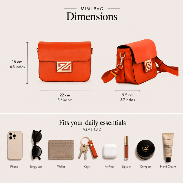 Mimi Bag – Italian Genuine Leather - Shoulder & Crossbody Bag - Made in Italy