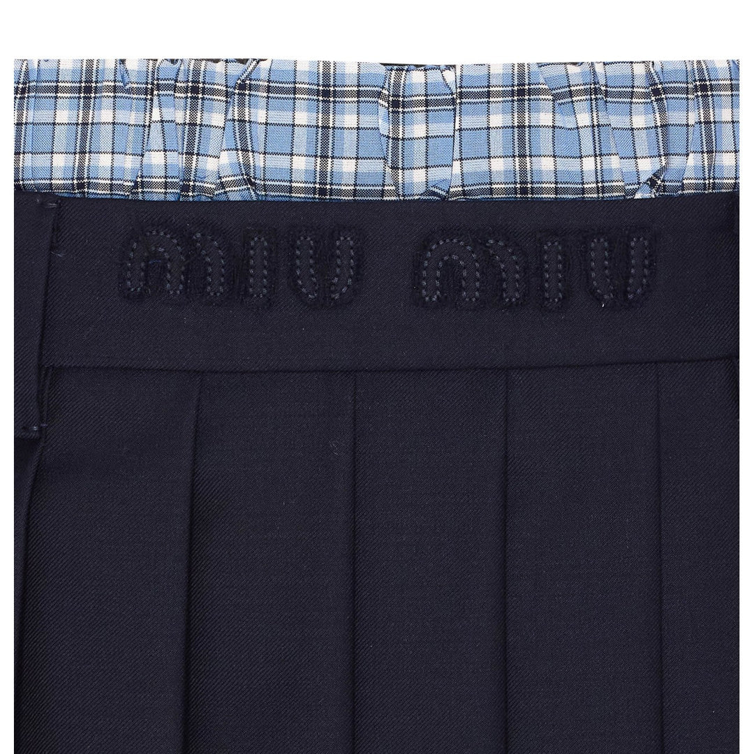 Miu Miu Women Mini Logo Skirt