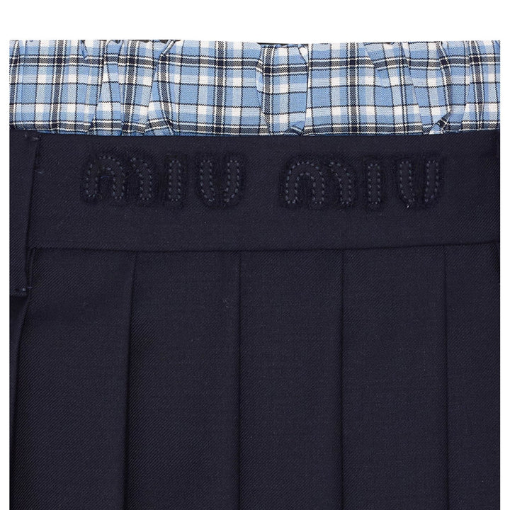 Miu Miu Women Mini Logo Skirt