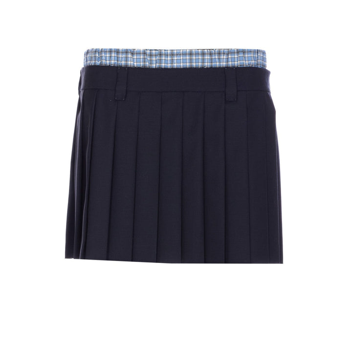 Miu Miu Women Mini Logo Skirt