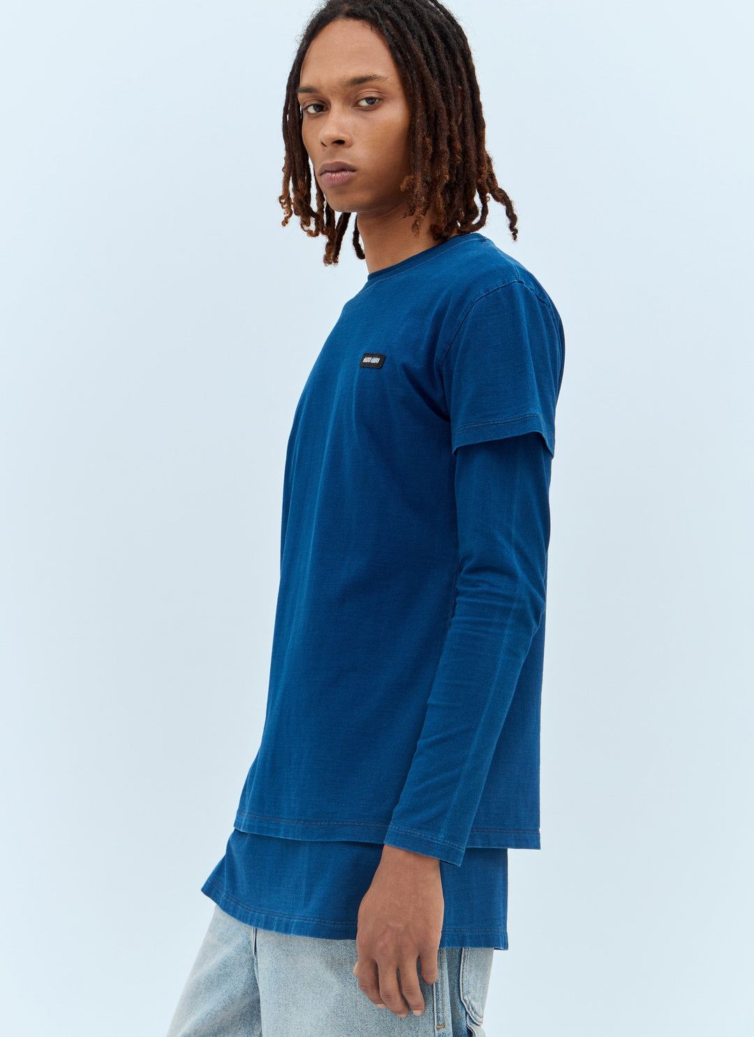 Miu Miu Men Set Of Three Logo-Patch T-Shirts