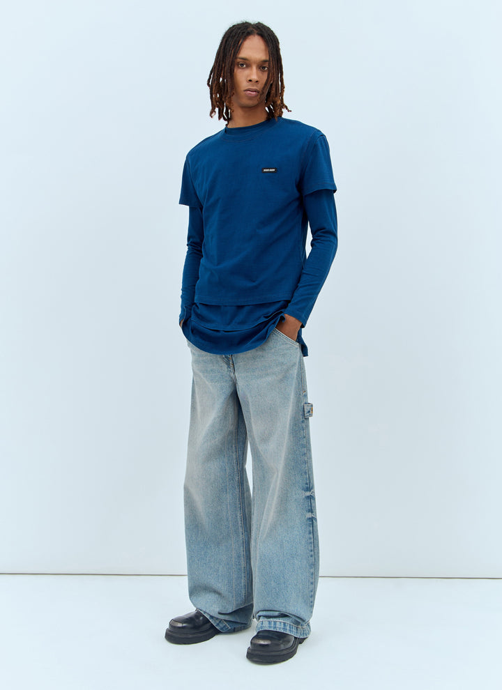 Miu Miu Men Set Of Three Logo-Patch T-Shirts