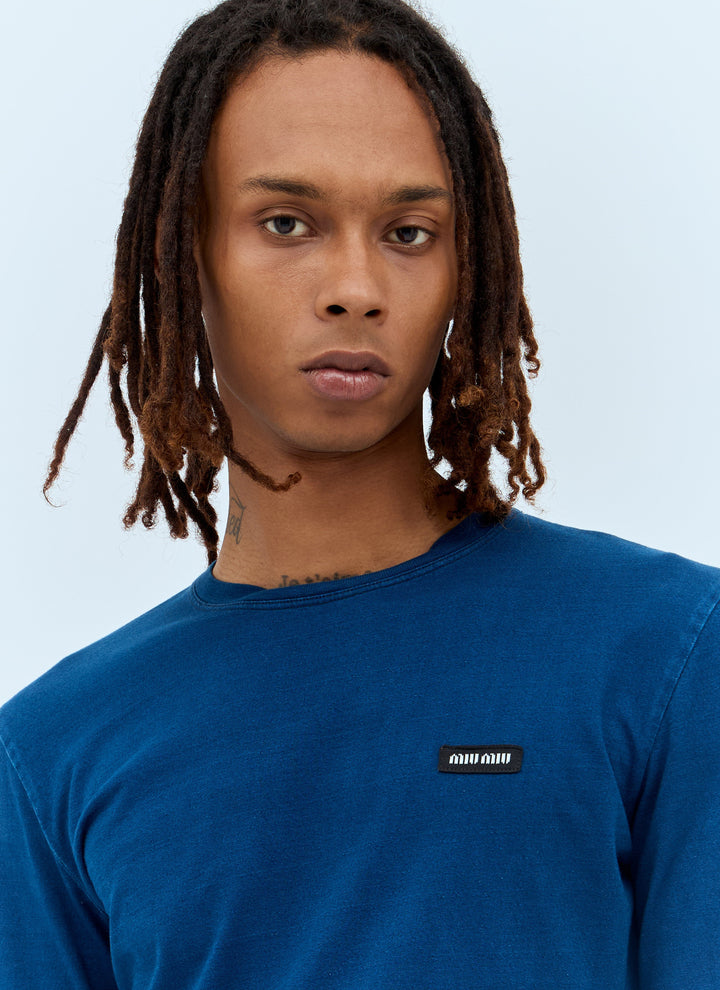 Miu Miu Men Set Of Three Logo-Patch T-Shirts