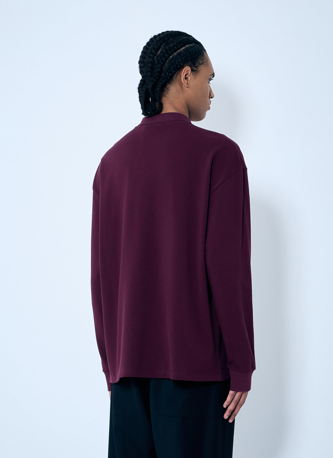 Miu Miu Men Logo Embroidery Polo Shirt