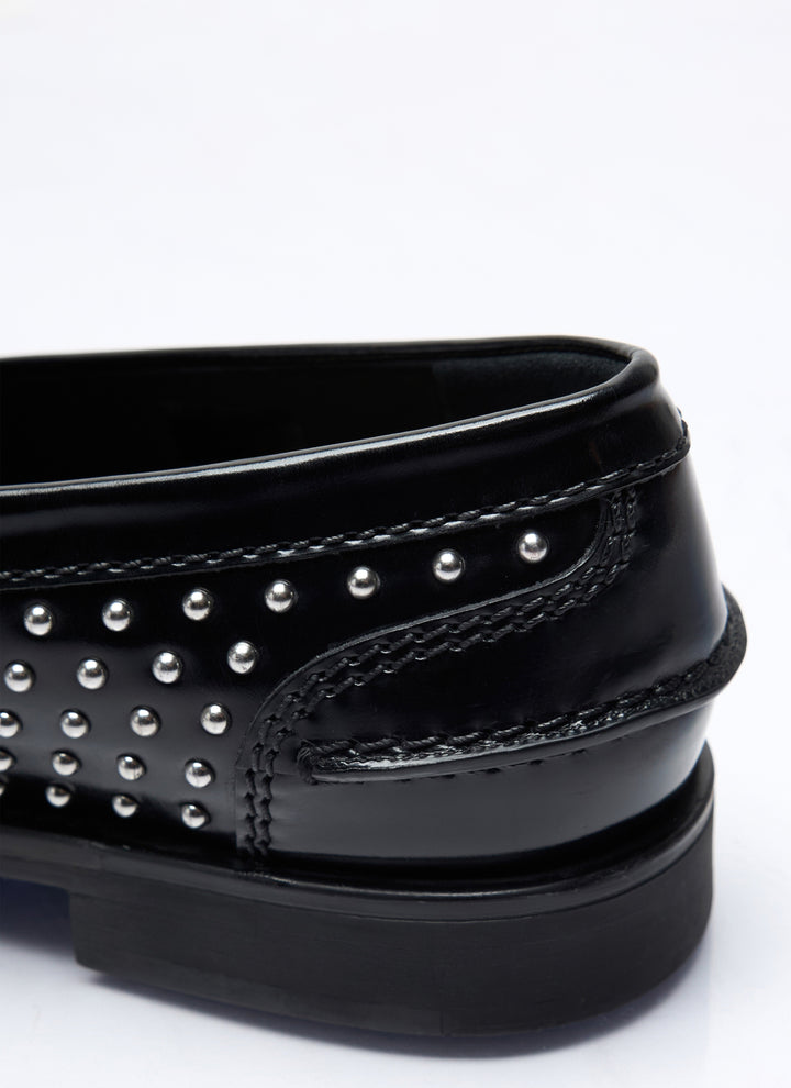 Miu Miu Women Studded Leather Loafers