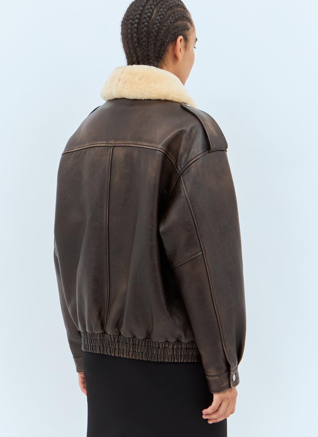 Miu Miu Women Padded Leather Jacket