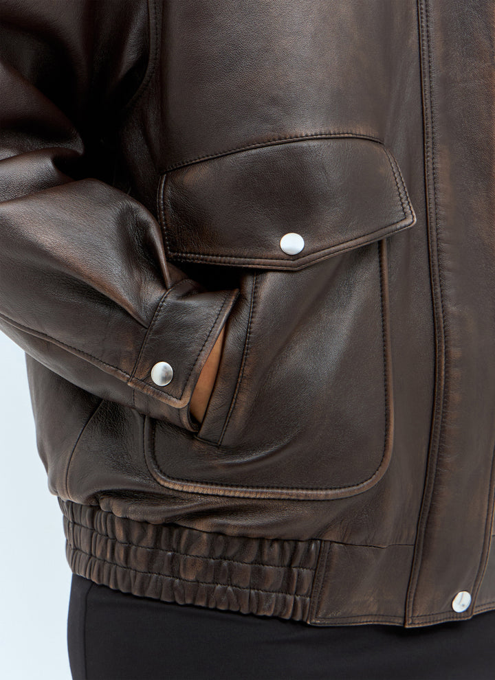 Miu Miu Women Padded Leather Jacket