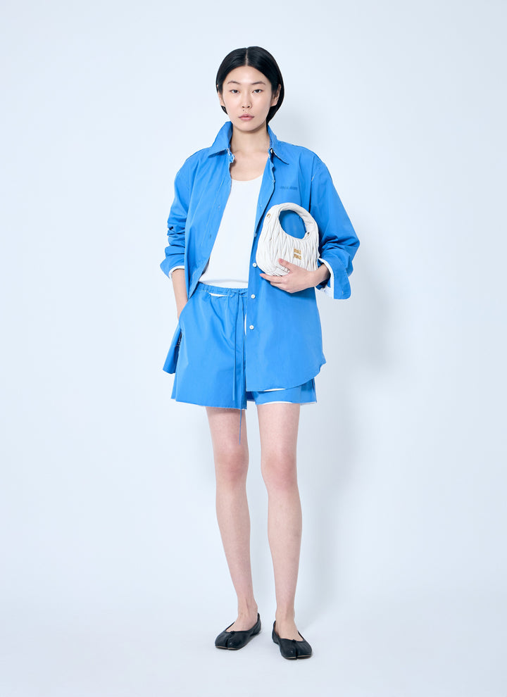 Miu Miu Women Poplin Boxer Shorts