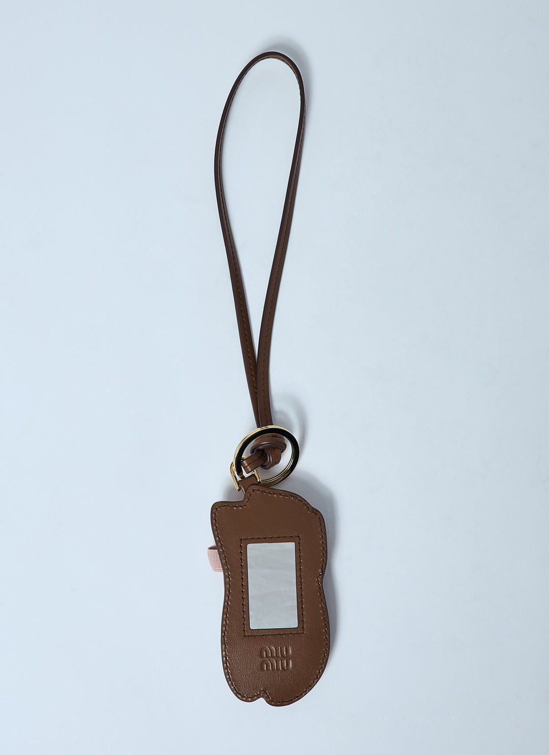 Miu Miu Women Miu Ballet Leather Keychain