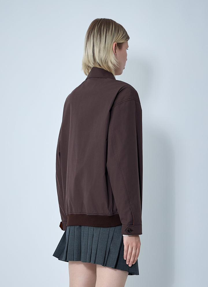 Miu Miu Women Panama Cotton Blouson Jacket