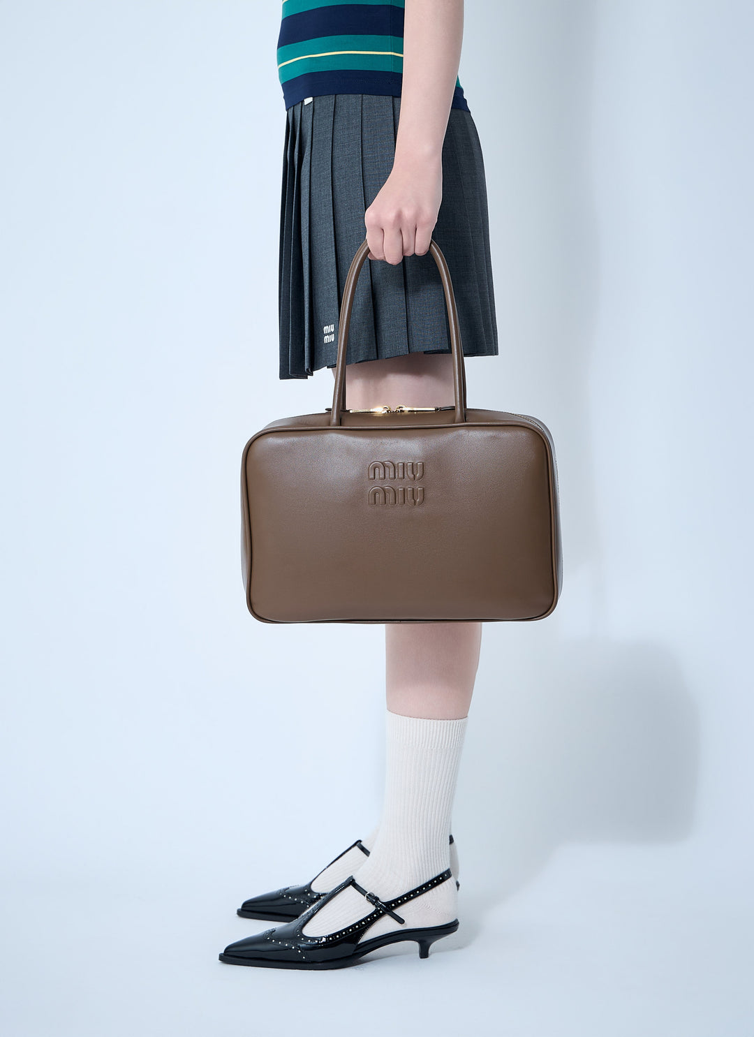 Miu Miu Women Beau Leather Shoulder Bag