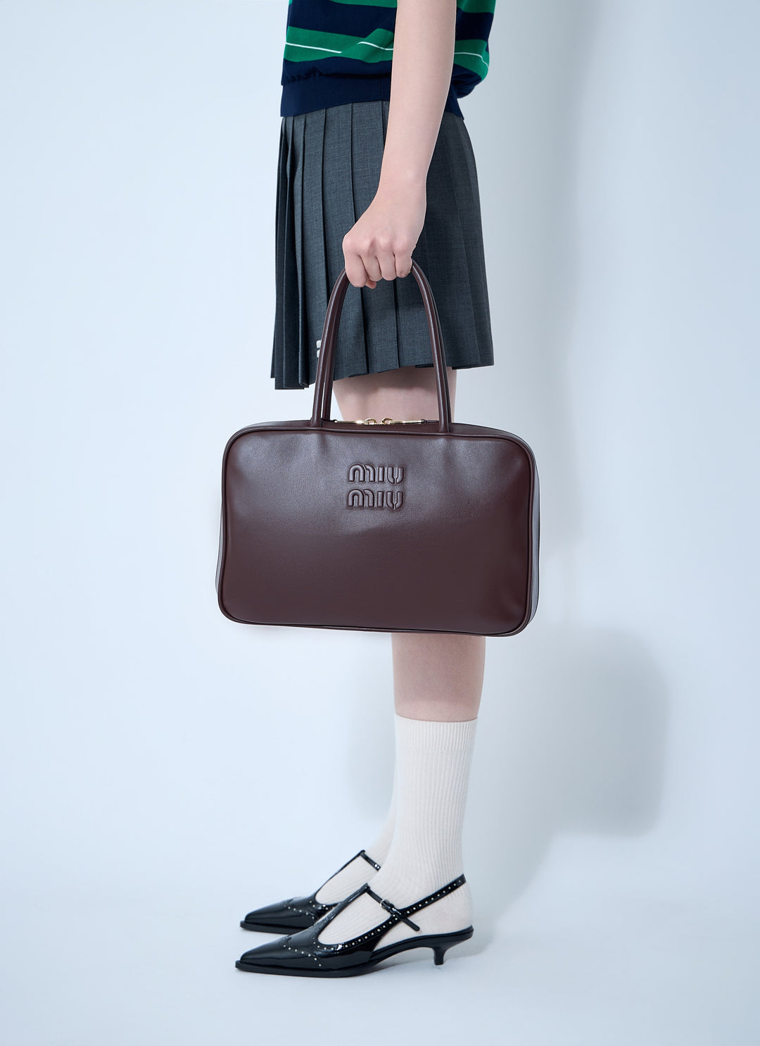 Miu Miu Women Beau Leather Shoulder Bag