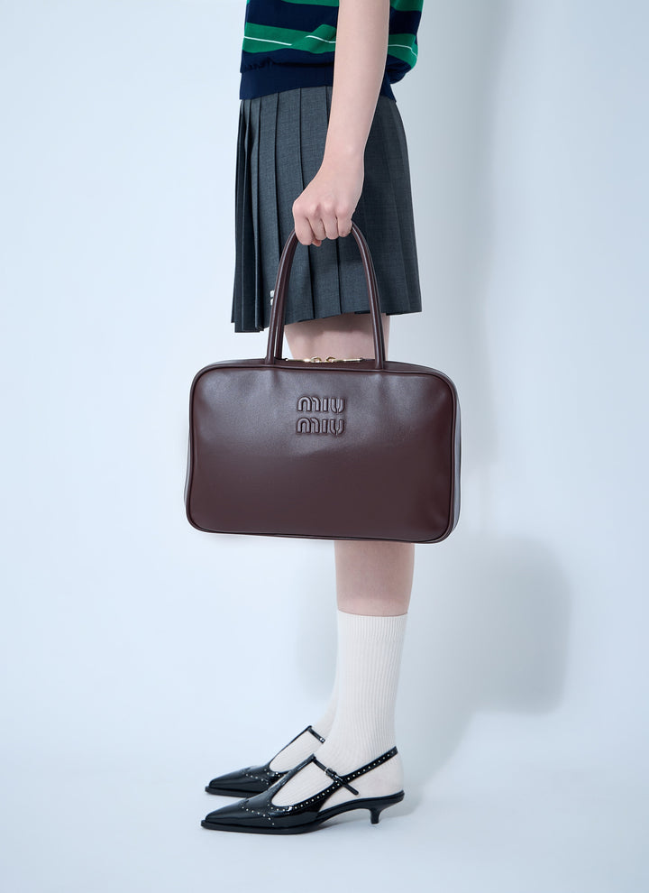 Miu Miu Women Beau Leather Shoulder Bag