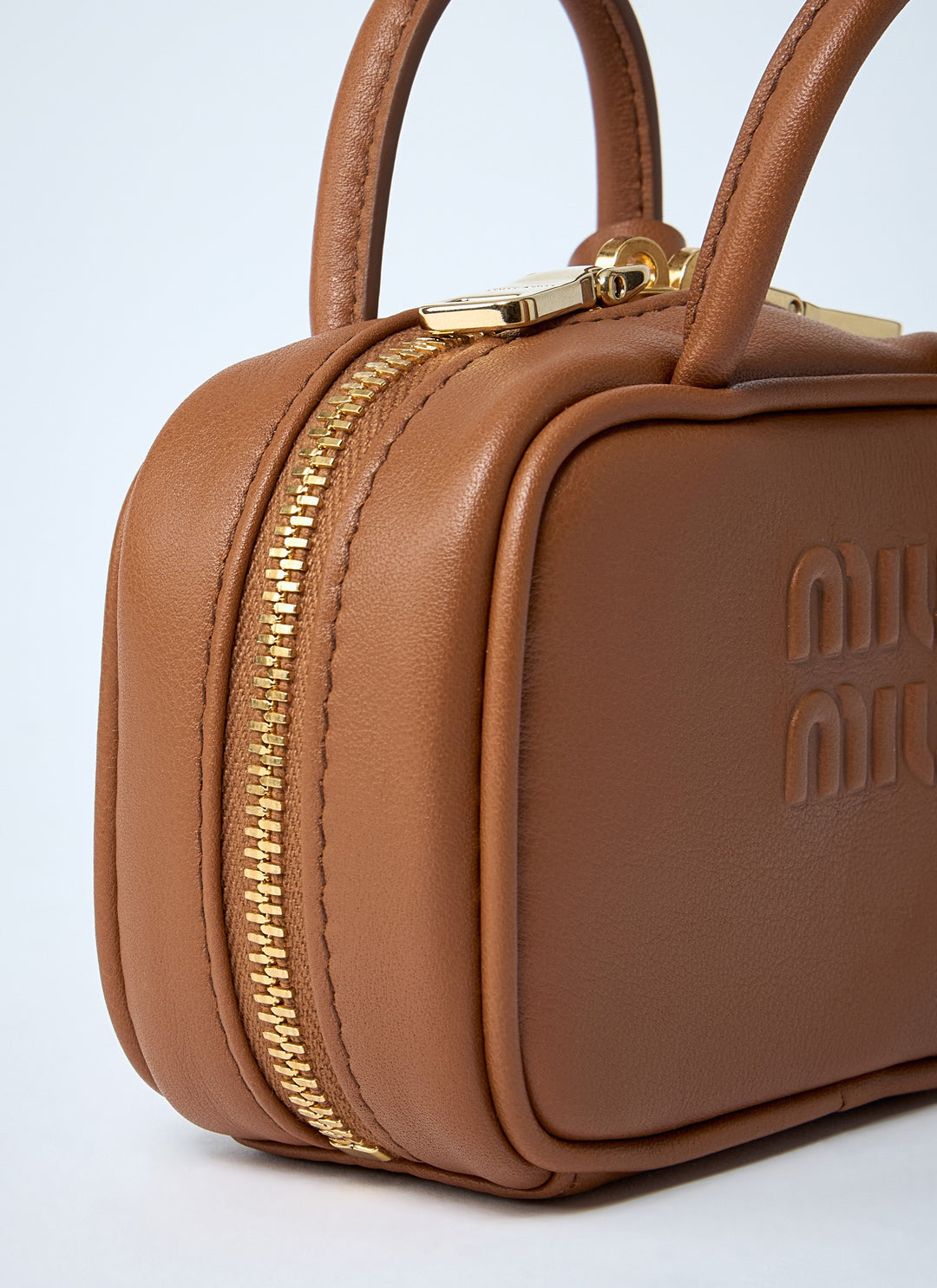 Miu Miu Women Micro Beau Leather Bag