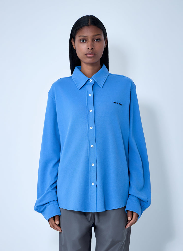 Miu Miu Women Logo Motif Shirt