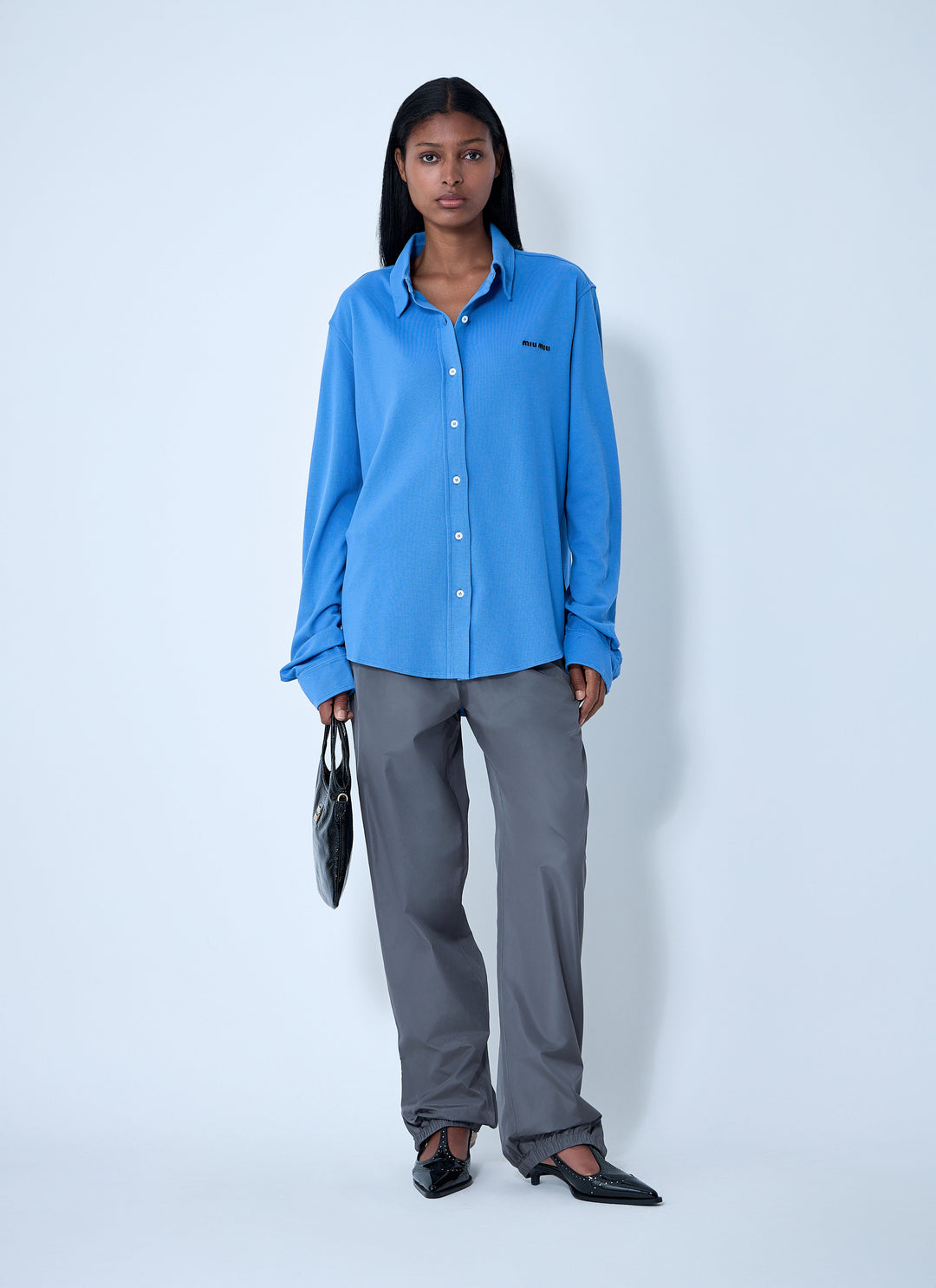 Miu Miu Women Logo Motif Shirt