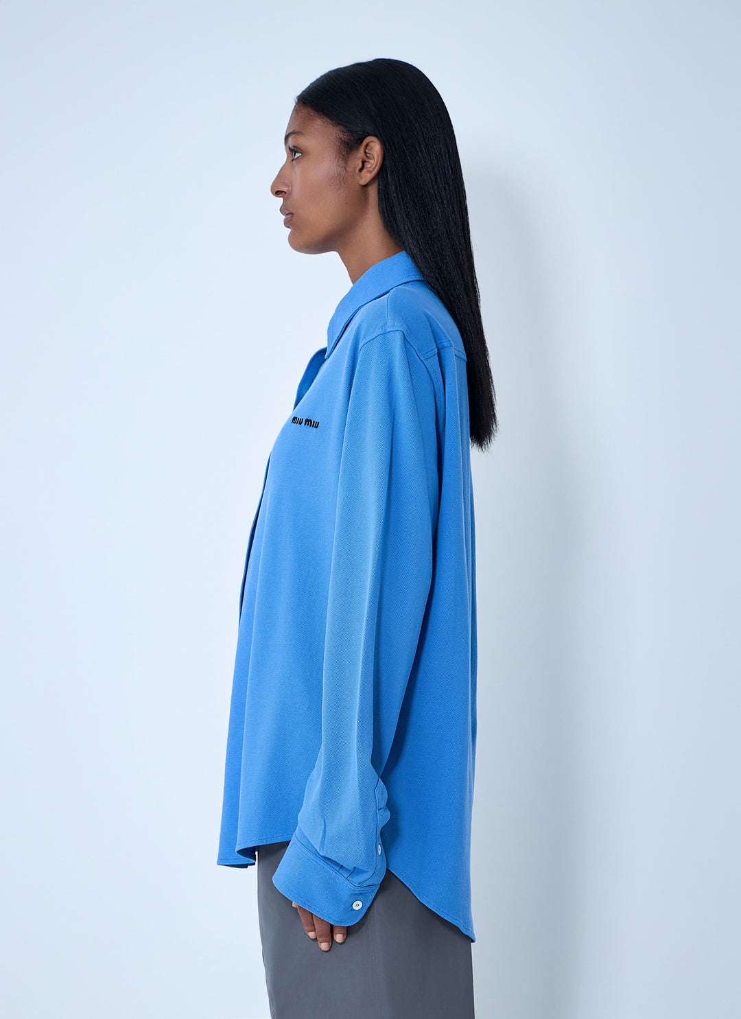 Miu Miu Women Logo Motif Shirt