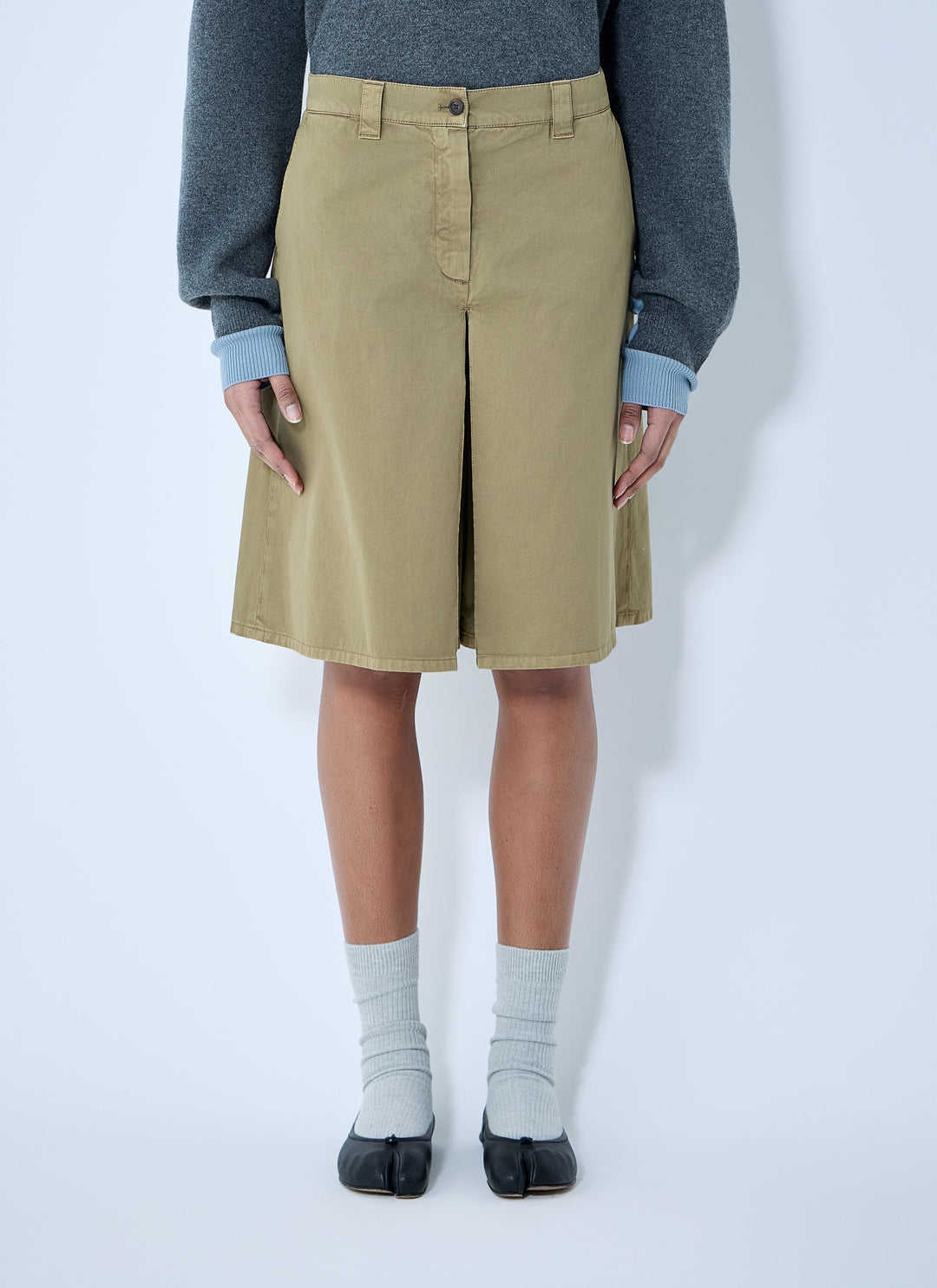 Miu Miu Men Garment-Dyed Skirt