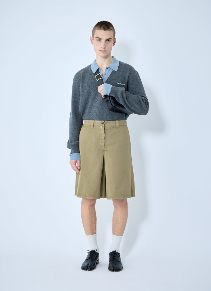 Miu Miu Men Garment-Dyed Skirt