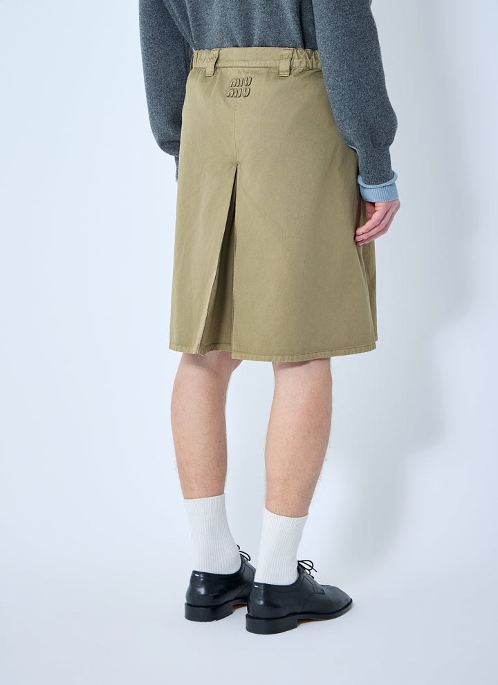 Miu Miu Men Garment-Dyed Skirt