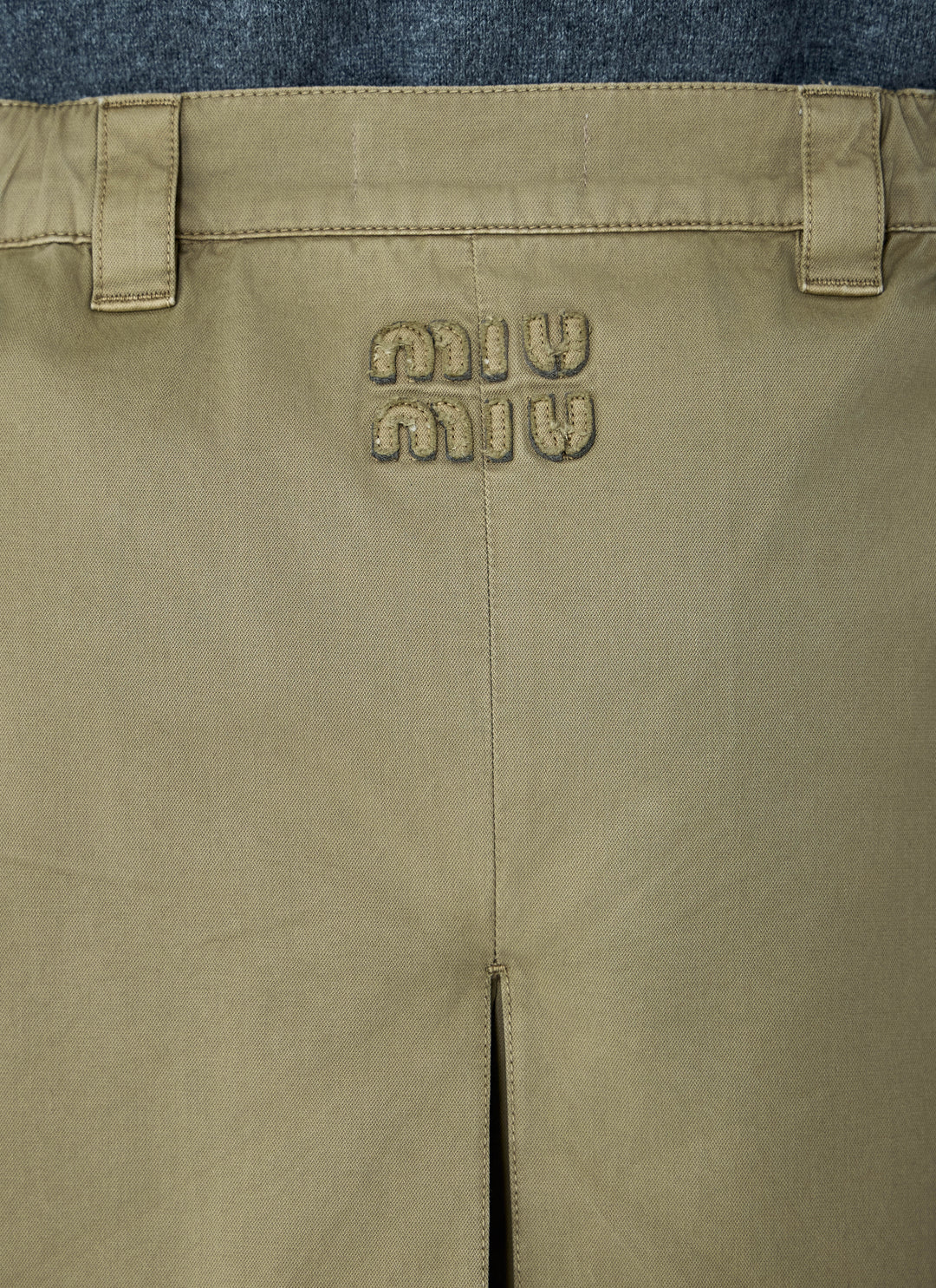 Miu Miu Men Garment-Dyed Skirt