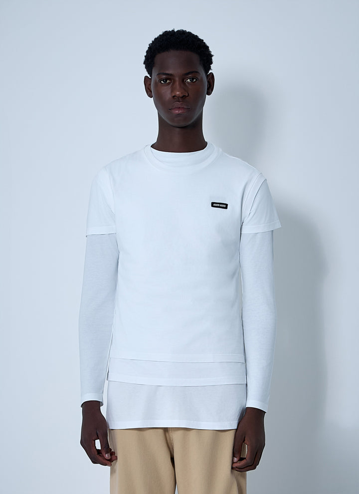 Miu Miu Men Set Of Three Logo Motif T-Shirts