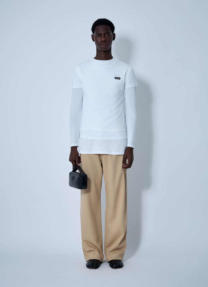 Miu Miu Men Set Of Three Logo Motif T-Shirts