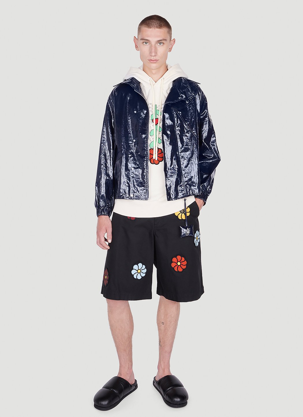 1 Moncler Jw Anderson Men Floral Bermuda Shorts