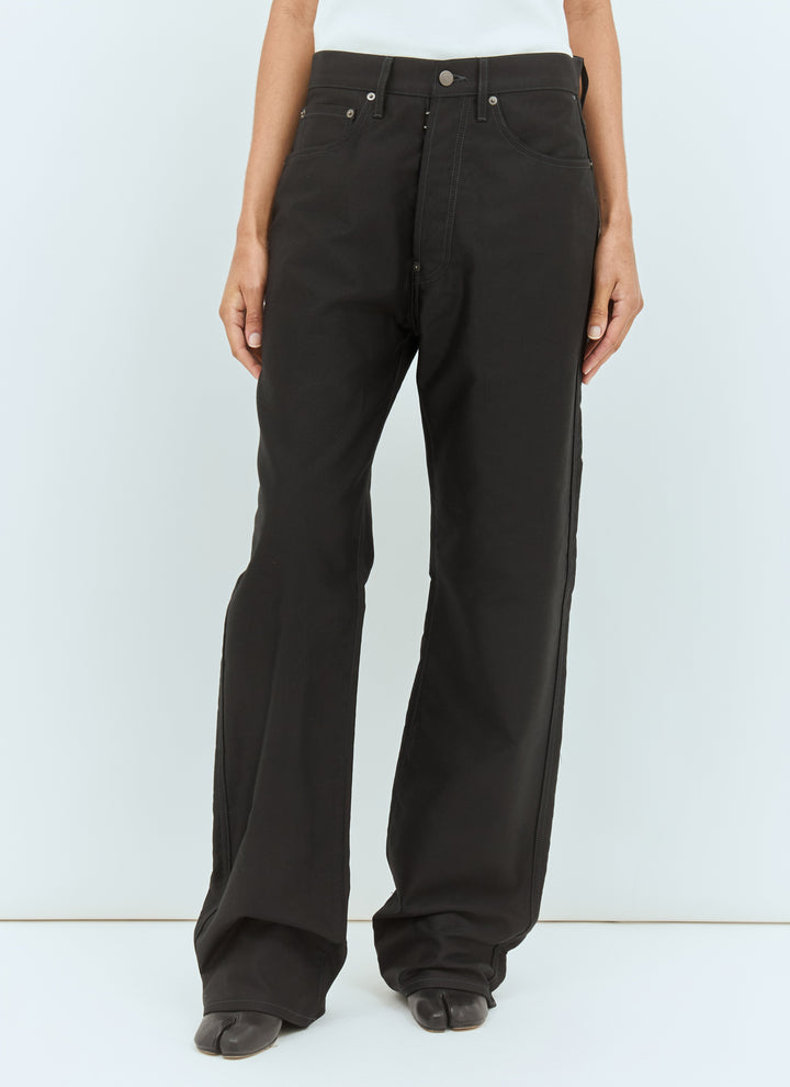 Maison Margiela Women Straight-Leg Coated Jeans