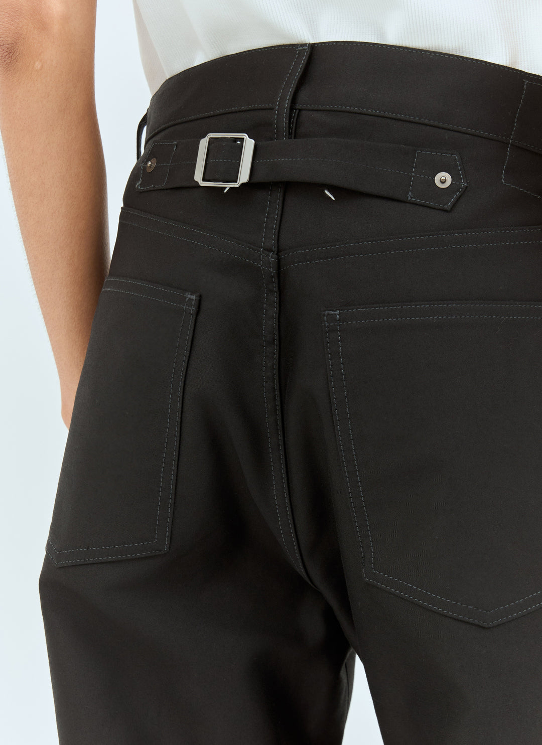 Maison Margiela Women Straight-Leg Coated Jeans