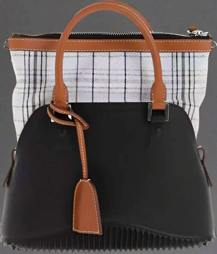 Maison Margiela Black Elastane Tote Bag