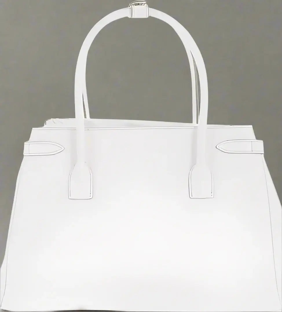 Maison Margiela White Calfskin Tote Bag