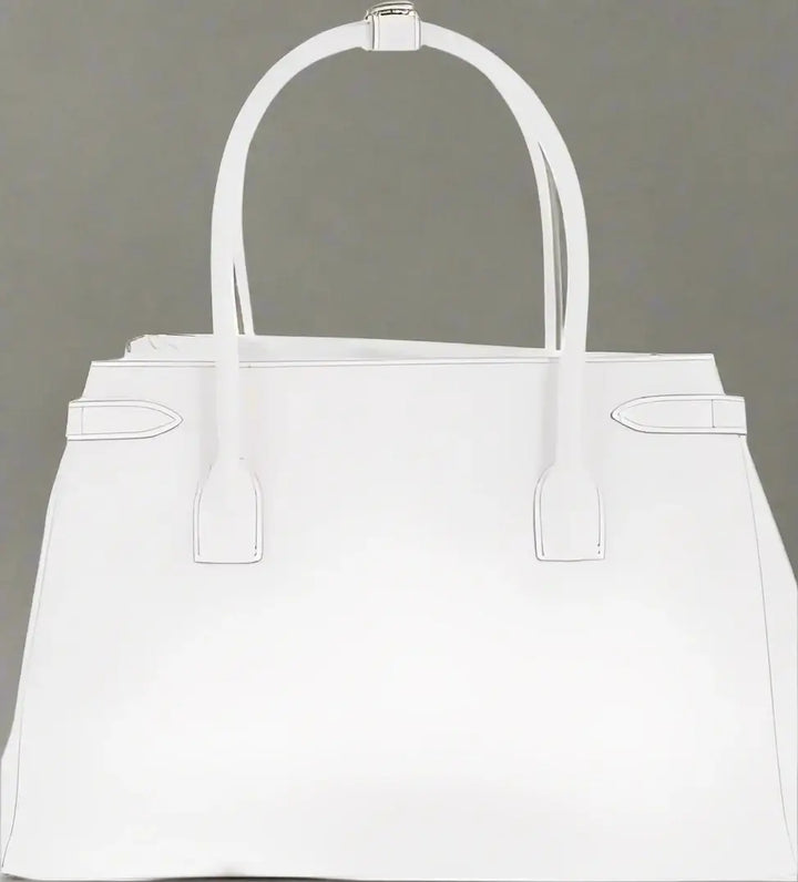 Maison Margiela White Calfskin Tote Bag
