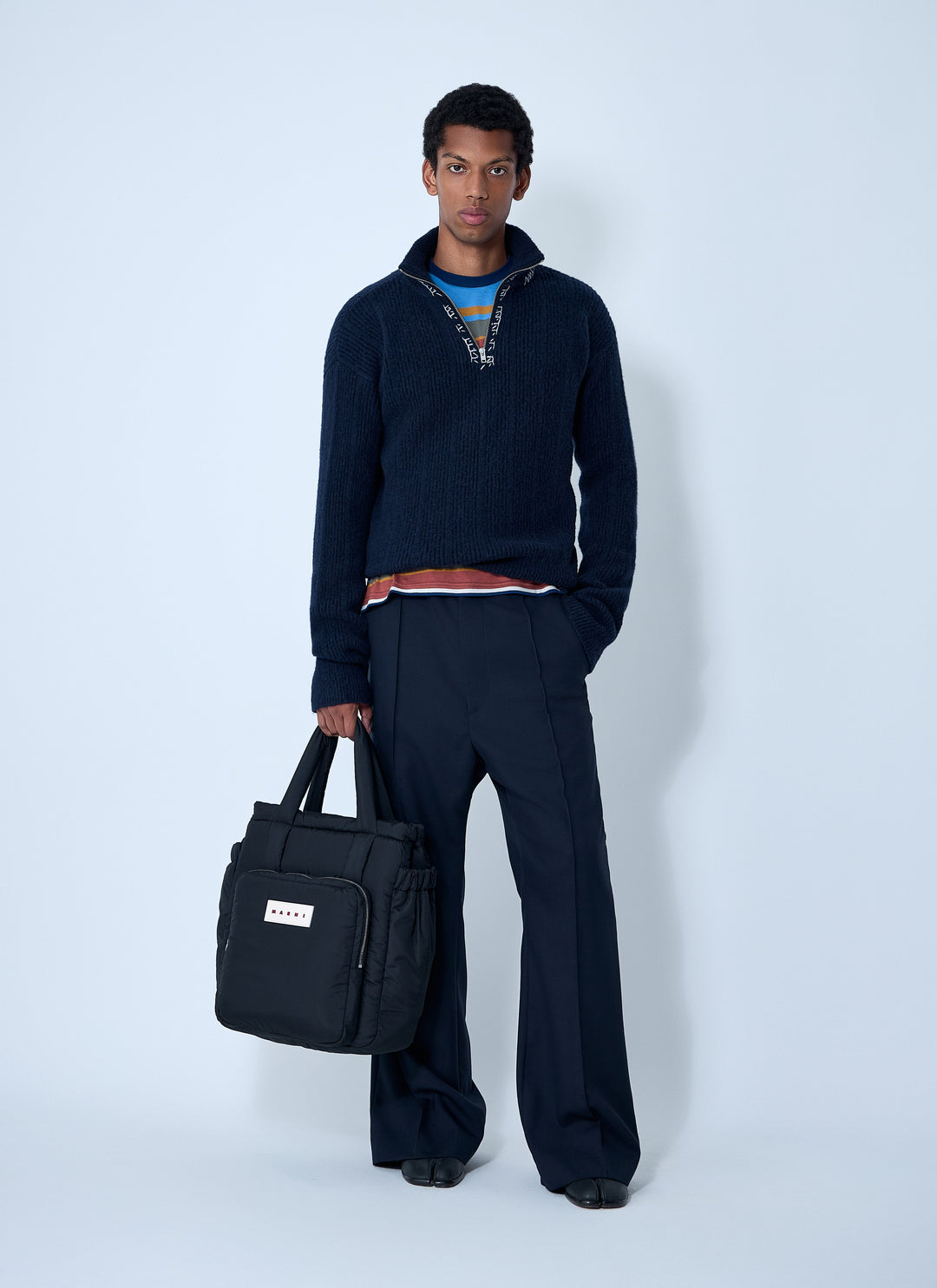 Marni Men Logo Embroidery Sweater