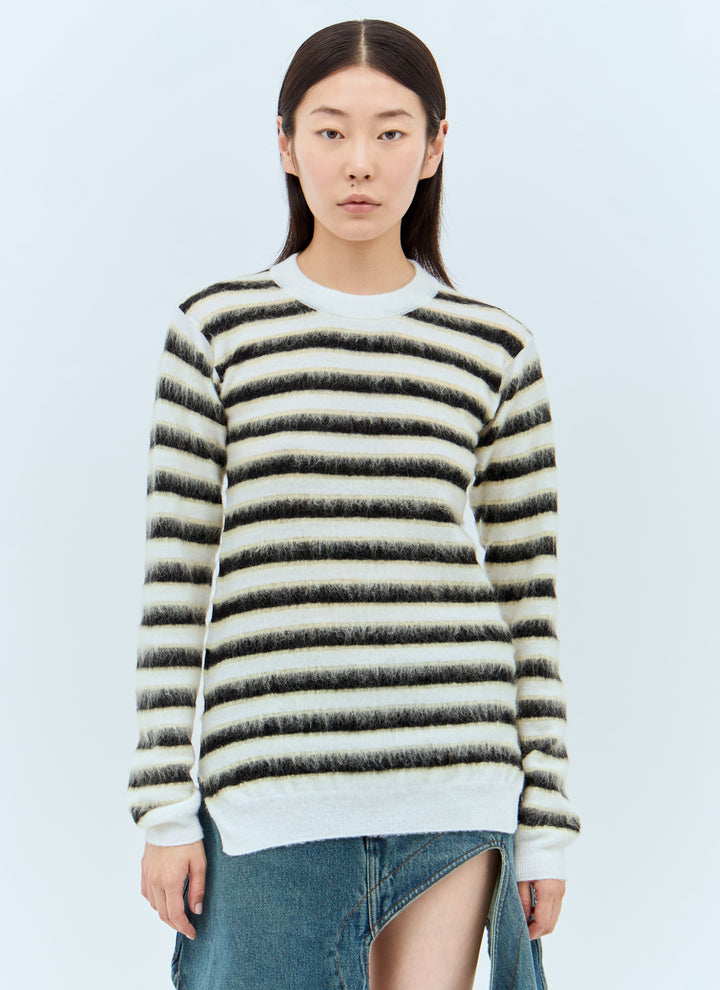 Marni Women Striped Wool-Mohair Sweater
