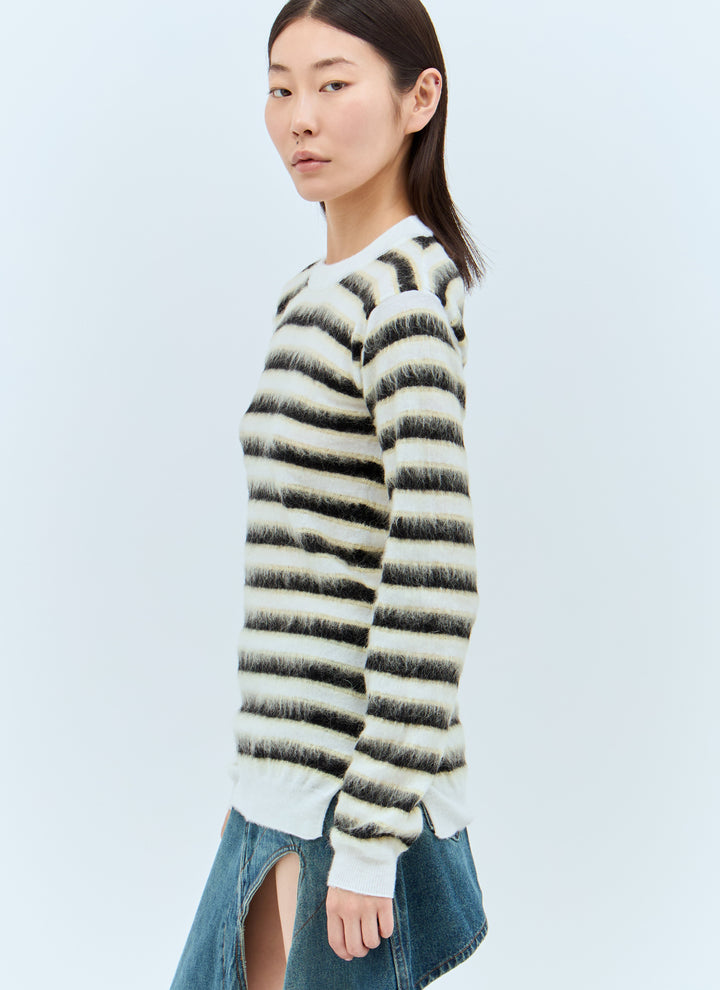 Marni Women Striped Wool-Mohair Sweater