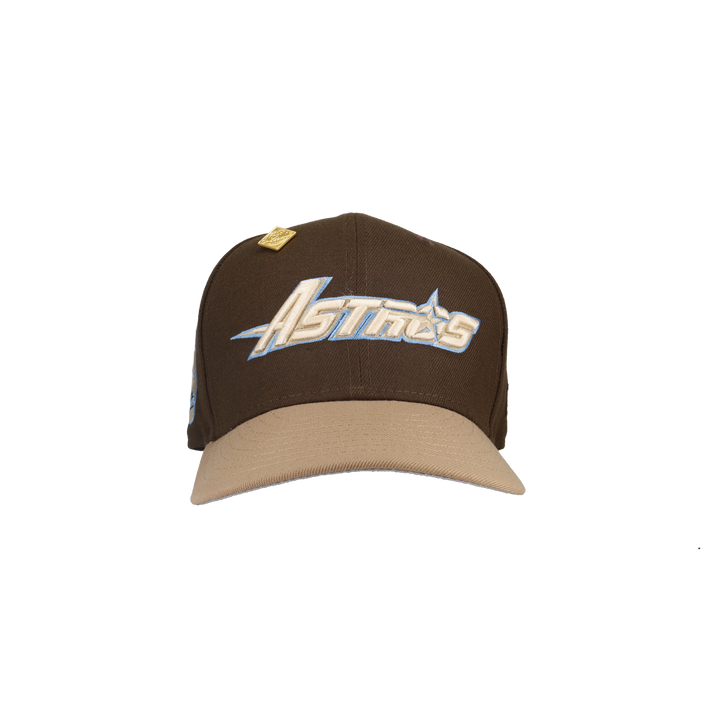 Houston Astros Script 35 Great Years Walnut/Khaki Fitted Hat