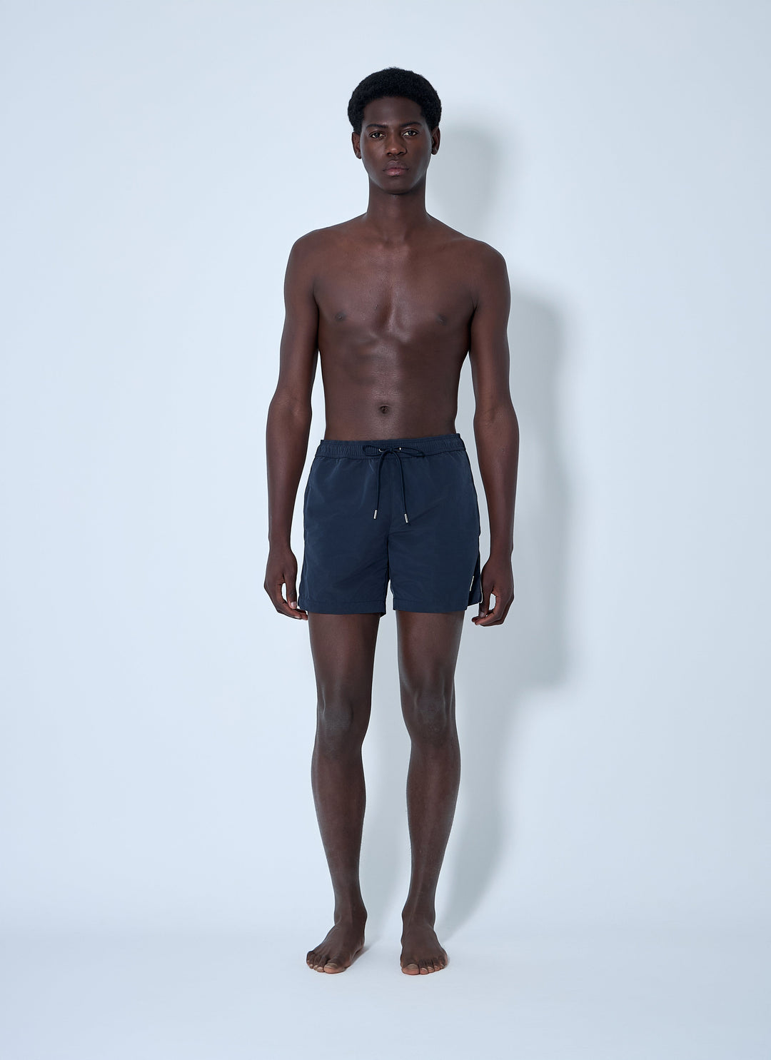 Moncler Men Logo Patch Swim Shorts