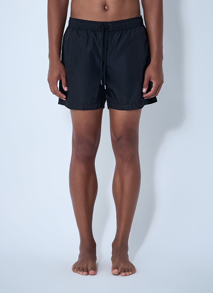 Moncler Men Logo Patch Swim Shorts