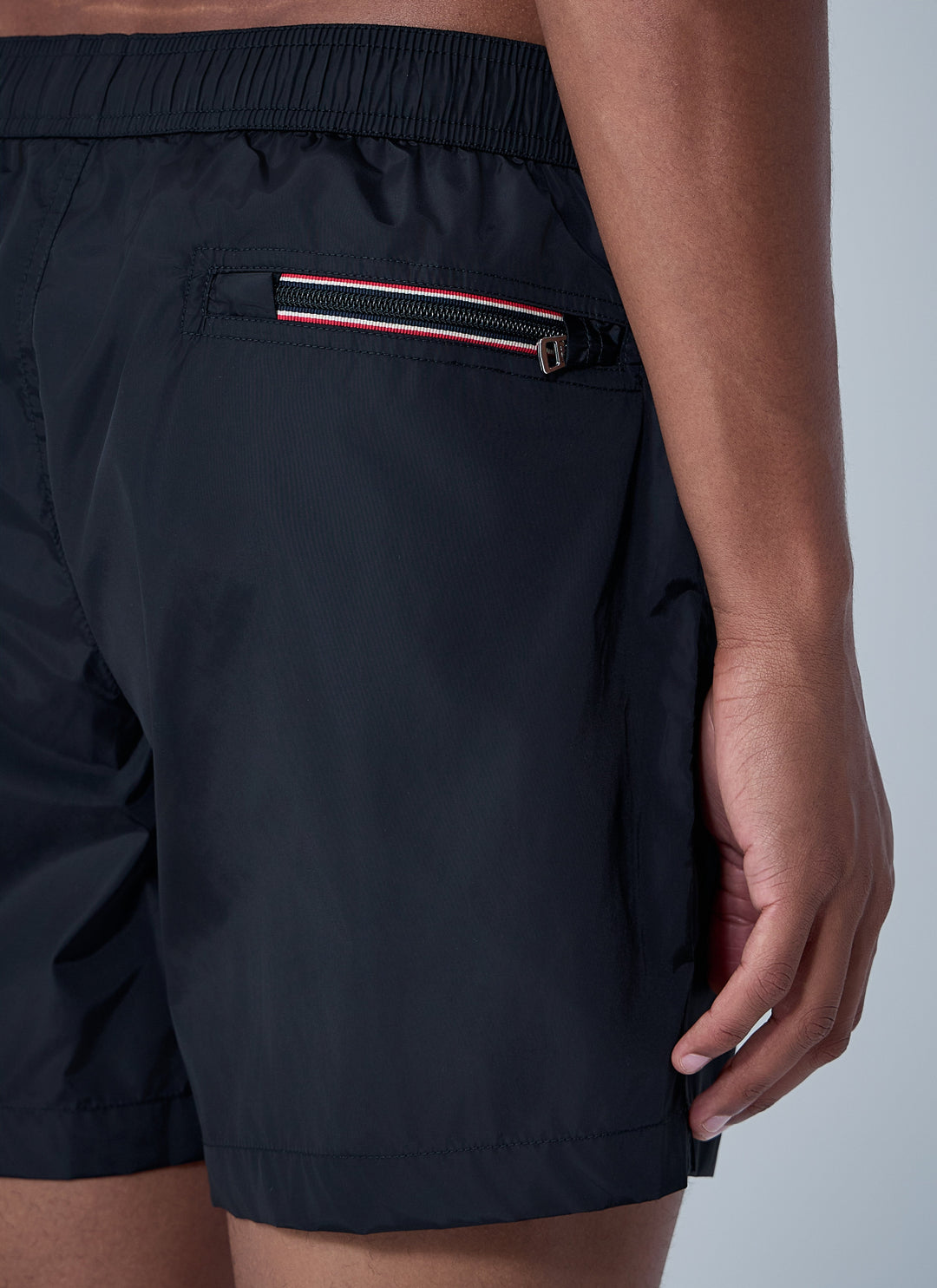 Moncler Men Logo Patch Swim Shorts