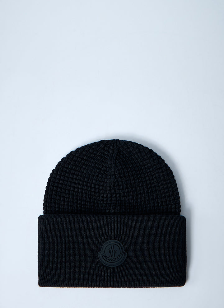 Moncler Men Logo Motif Beanie Hat